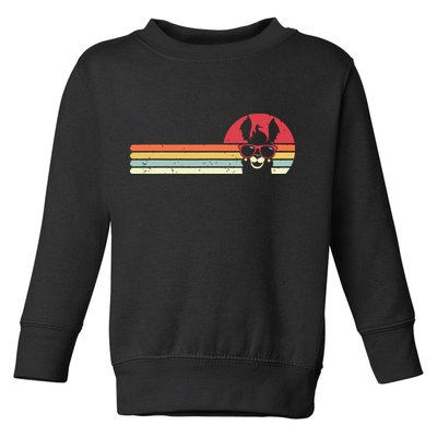 Llama Retro Style Alpaca Toddler Sweatshirt