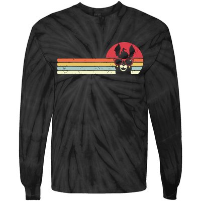 Llama Retro Style Alpaca Tie-Dye Long Sleeve Shirt