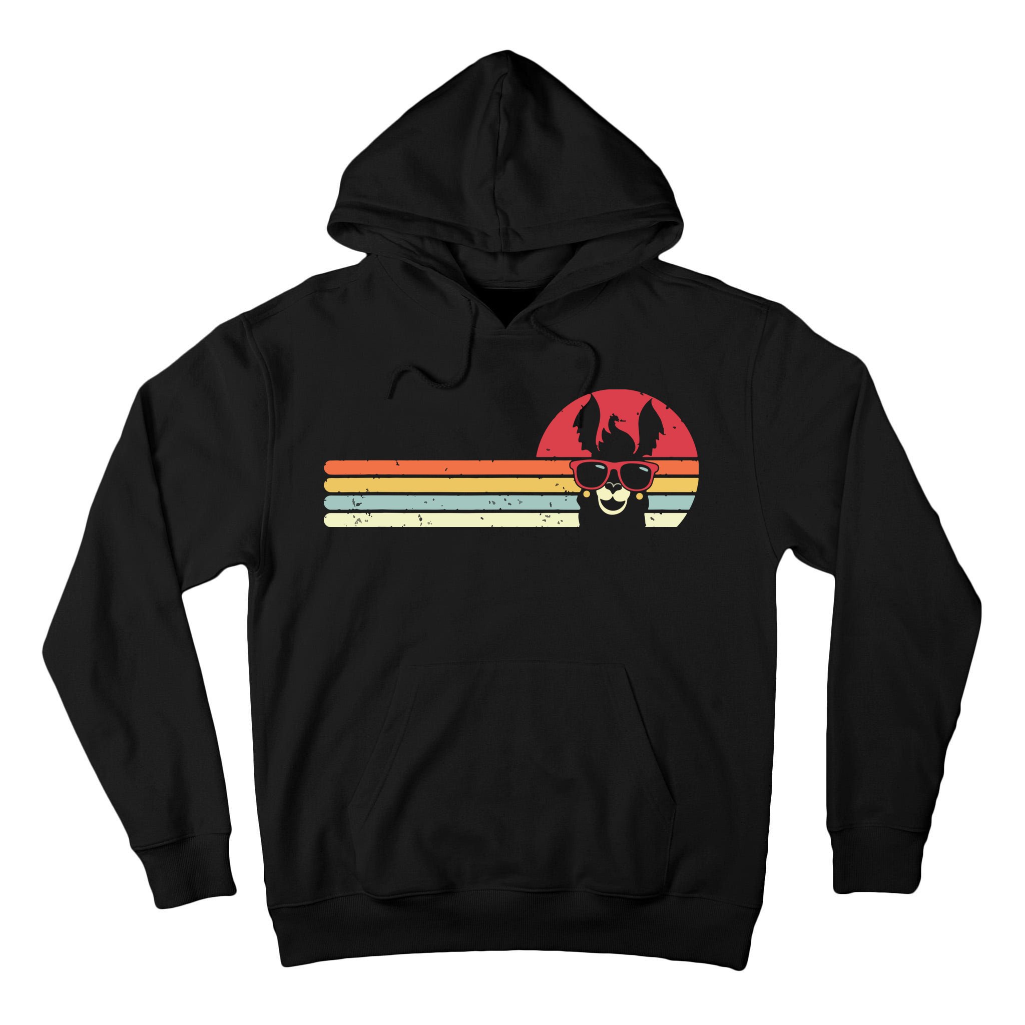 Llama Retro Style Alpaca Tall Hoodie