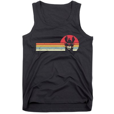 Llama Retro Style Alpaca Tank Top