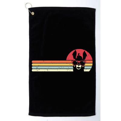 Llama Retro Style Alpaca Golf Towel