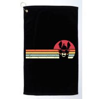Llama Retro Style Alpaca Golf Towel
