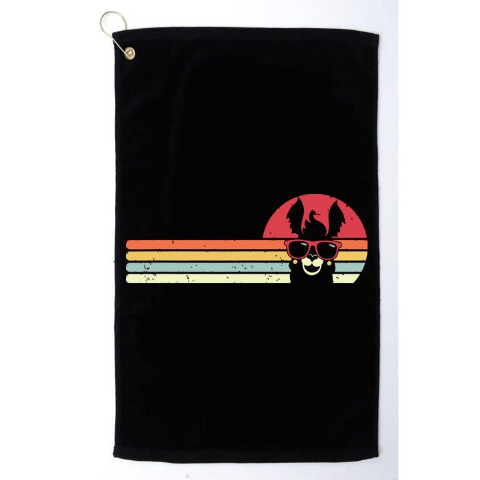 Llama Retro Style Alpaca Golf Towel