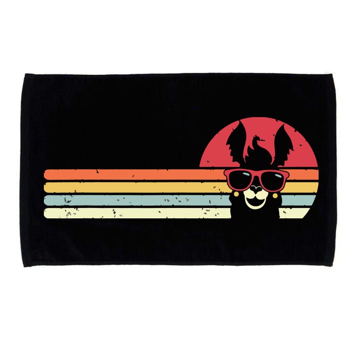 Llama Retro Style Alpaca Microfiber Hand Towel