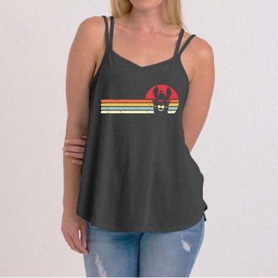 Llama Retro Style Alpaca Women's Strappy Tank