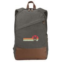 Llama Retro Style Alpaca Cotton Canvas Backpack