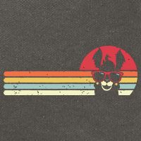 Llama Retro Style Alpaca Cotton Canvas Backpack
