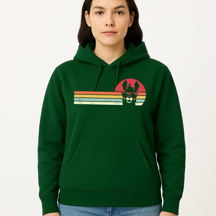 Llama Retro Style Alpaca Hoodie