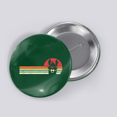Llama Retro Style Alpaca Button