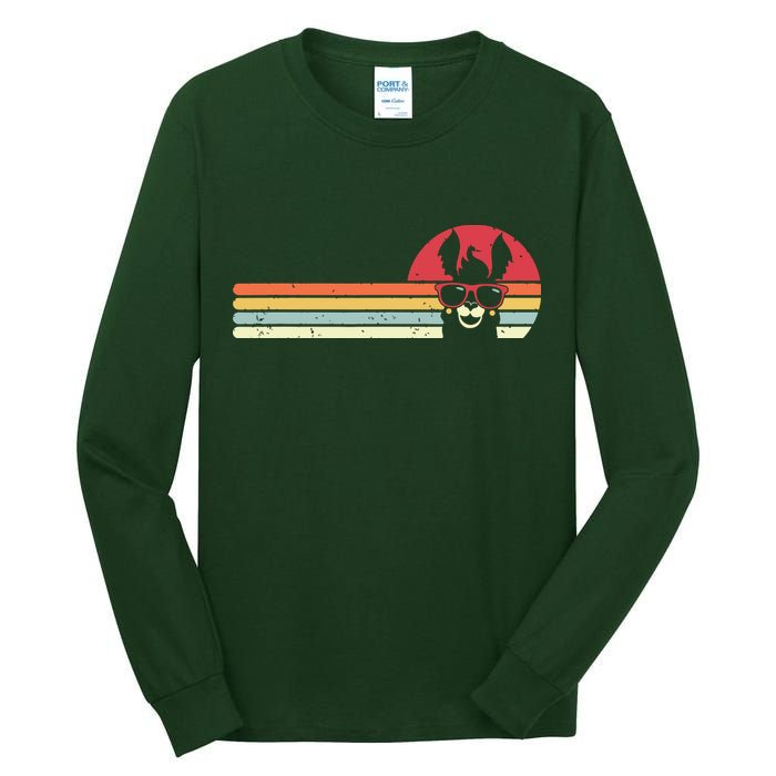 Llama Retro Style Alpaca Tall Long Sleeve T-Shirt