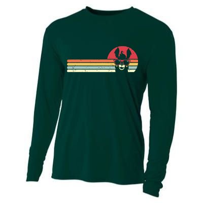 Llama Retro Style Alpaca Cooling Performance Long Sleeve Crew