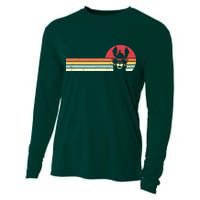 Llama Retro Style Alpaca Cooling Performance Long Sleeve Crew