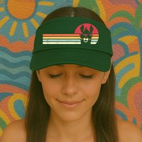 Llama Retro Style Alpaca Visor