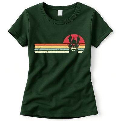 Llama Retro Style Alpaca Womens T-Shirt