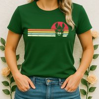 Llama Retro Style Alpaca Womens T-Shirt