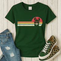 Llama Retro Style Alpaca Womens T-Shirt