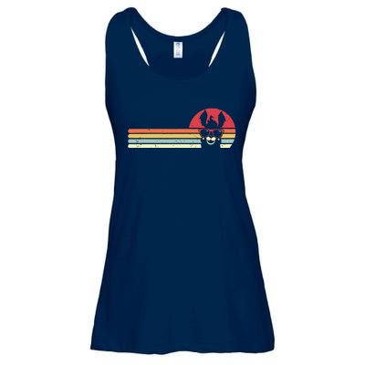 Llama Retro Style Alpaca Ladies Essential Flowy Tank