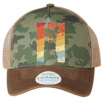 Llama Retro Style Alpaca Legacy Tie Dye Trucker Hat