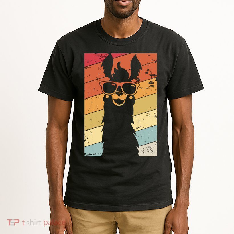 Llama Retro Style Alpaca Tall T-Shirt