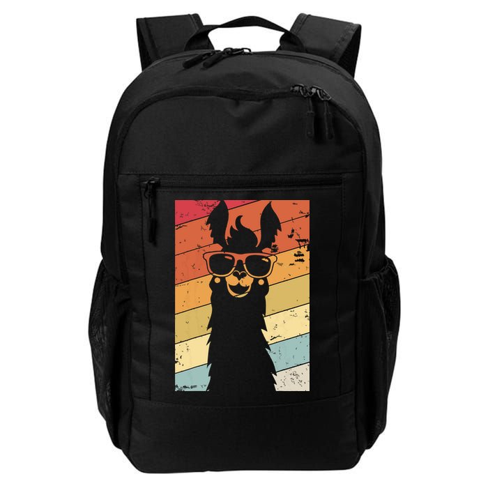 Llama Retro Style Alpaca Backpack