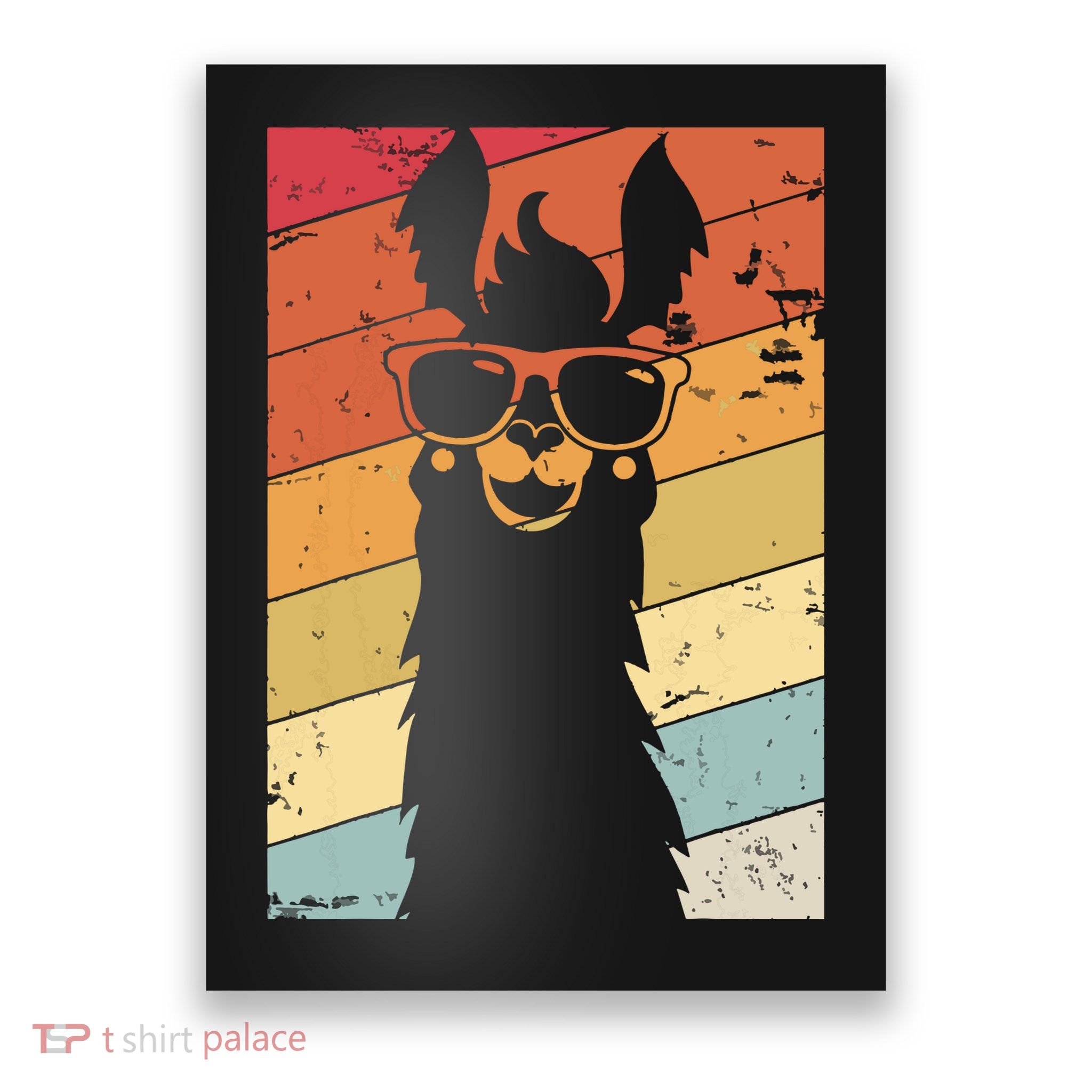 Llama Retro Style Alpaca Poster