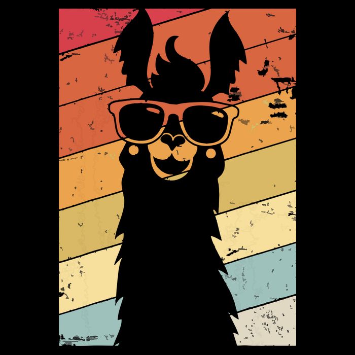 Llama Retro Style Alpaca Toddler T-Shirt