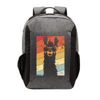 Llama Retro Style Alpaca Vector Backpack