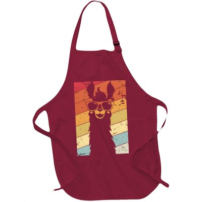 Llama Retro Style Alpaca Apron