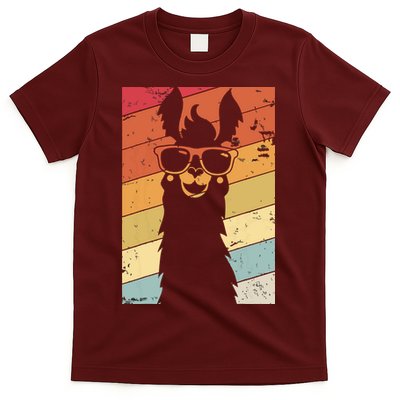 Llama Retro Style Alpaca T-Shirt