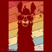 Llama Retro Style Alpaca T-Shirt