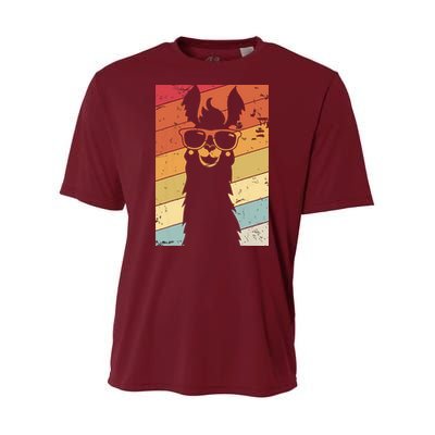 Llama Retro Style Alpaca Youth Performance Sprint T-Shirt