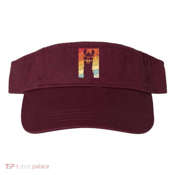 Llama Retro Style Alpaca Visor