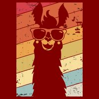 Llama Retro Style Alpaca Full Zip Hoodie