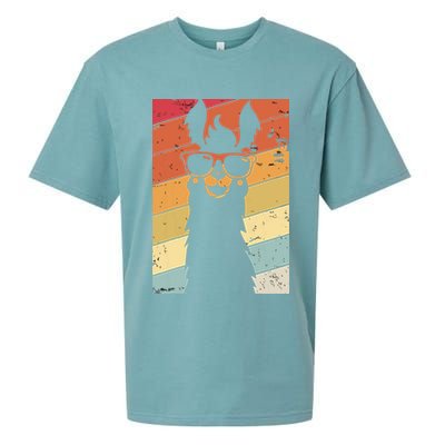 Llama Retro Style Alpaca Sueded Cloud Jersey T-Shirt