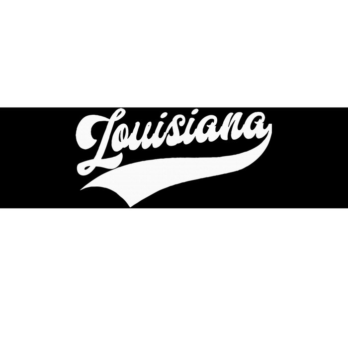 Louisiana Retro Throwback Design Bumper Sticker