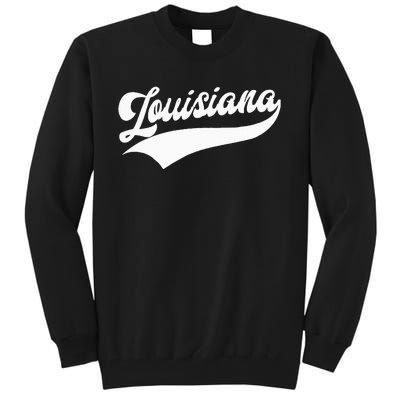 Louisiana Retro Throwback Design Tall Sweatshirt