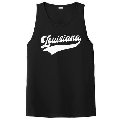 Louisiana Retro Throwback Design PosiCharge Competitor Tank