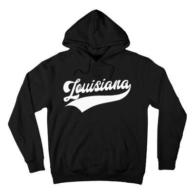 Louisiana Retro Throwback Design Tall Hoodie