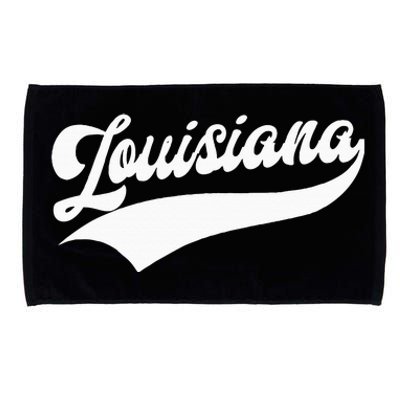 Louisiana Retro Throwback Design Microfiber Hand Towel