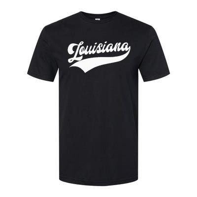 Louisiana Retro Throwback Design Softstyle® CVC T-Shirt