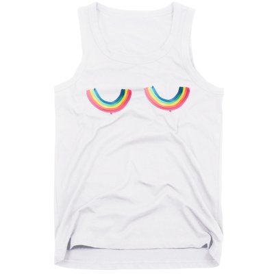 Lgbt Rainbow Titties Funny Tank Top