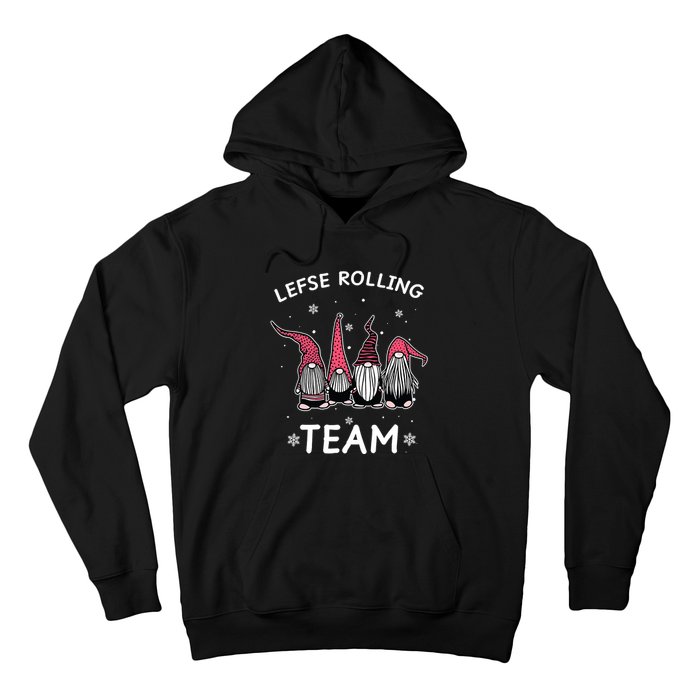 Lefse Rolling Team God Jul Gnome Gifts Christmas Pajama Hoodie