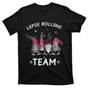 Lefse Rolling Team God Jul Gnome Gifts Christmas Pajama T-Shirt