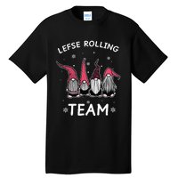 Lefse Rolling Team God Jul Gnome Gifts Christmas Pajama Tall T-Shirt