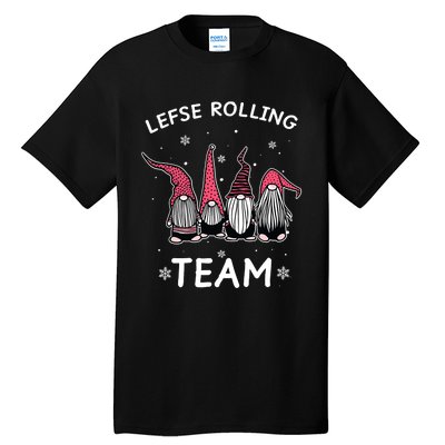 Lefse Rolling Team God Jul Gnome Gifts Christmas Pajama Tall T-Shirt