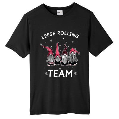 Lefse Rolling Team God Jul Gnome Gifts Christmas Pajama Tall Fusion ChromaSoft Performance T-Shirt