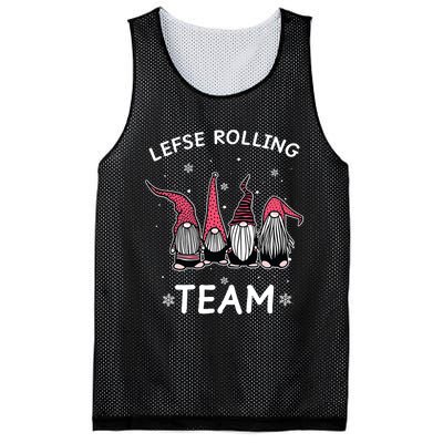 Lefse Rolling Team God Jul Gnome Gifts Christmas Pajama Mesh Reversible Basketball Jersey Tank