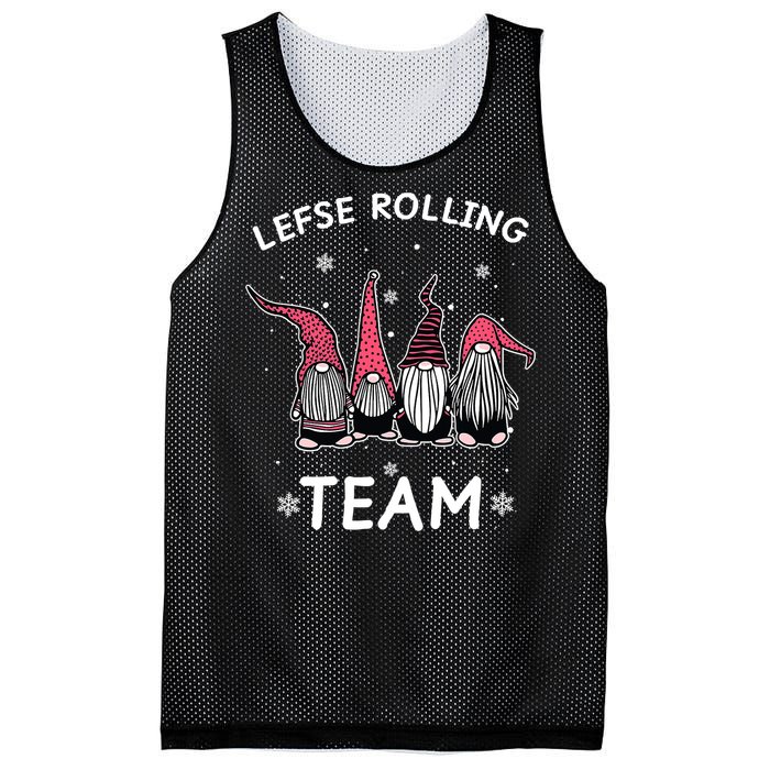 Lefse Rolling Team God Jul Gnome Gifts Christmas Pajama Mesh Reversible Basketball Jersey Tank