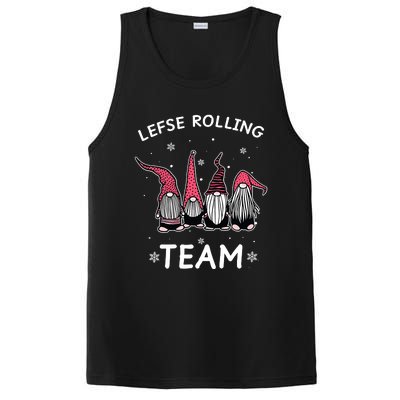 Lefse Rolling Team God Jul Gnome Gifts Christmas Pajama PosiCharge Competitor Tank