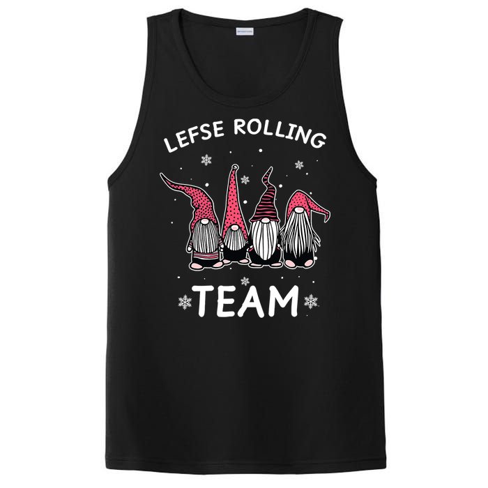 Lefse Rolling Team God Jul Gnome Gifts Christmas Pajama PosiCharge Competitor Tank